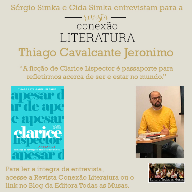 Thiago Cavalcante Jeronimo e o livro Clarice Lispector apesar de