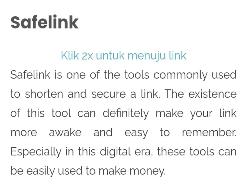 Cara Membuat Safelink Otomatis Di Blog Sendiri