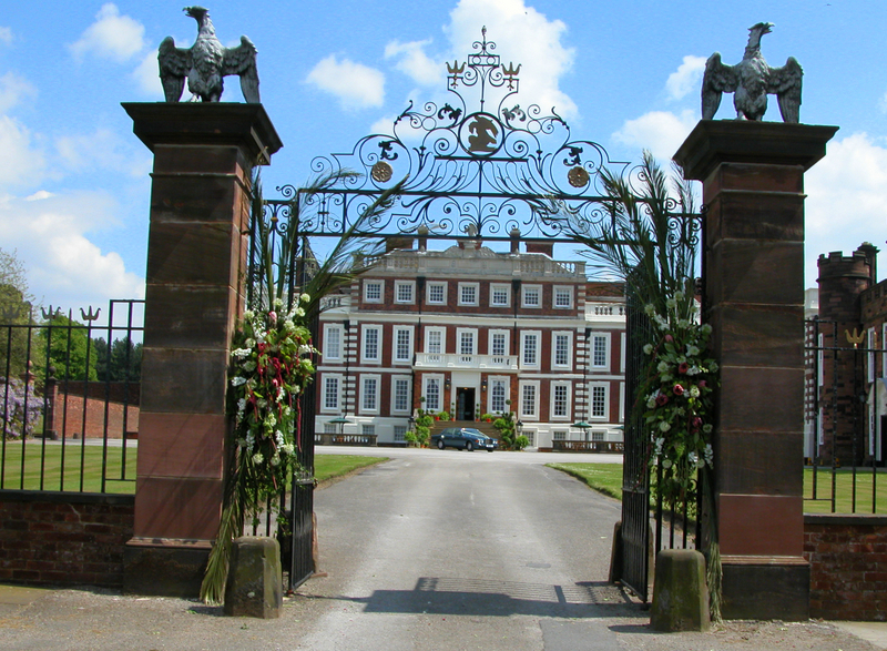 Black White Hot Pink Wedding at Knowsley Hall