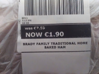 Brady family Irish ham down from €7.59 to €1.90