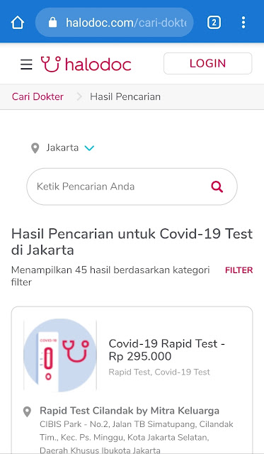 Covid Test Jakarta 