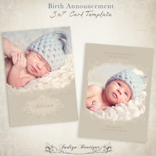 Birth Announcement Card