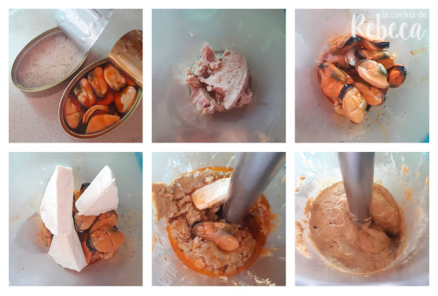 Receta de paté de mejillones: elaboración