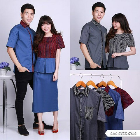  Model  Baju Batik dan Kemeja  Couple  Terbaru di Tahun 2020 