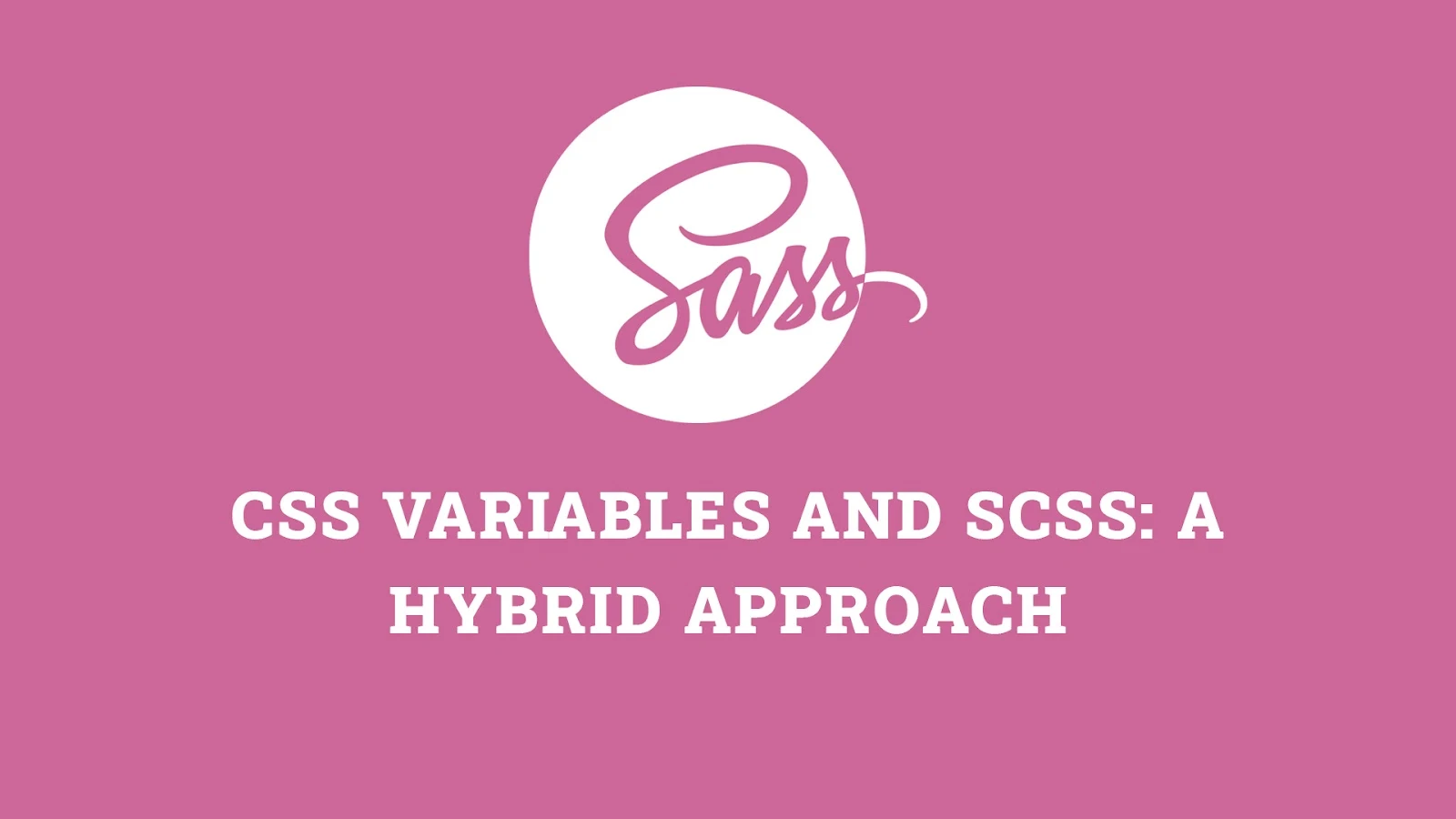 CSS variables and SCSS: a hybrid approach