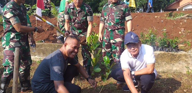 Hari Juang TNI-AD, Kodam Jaya Tanam 600 Pohon di Situ Sidamukti