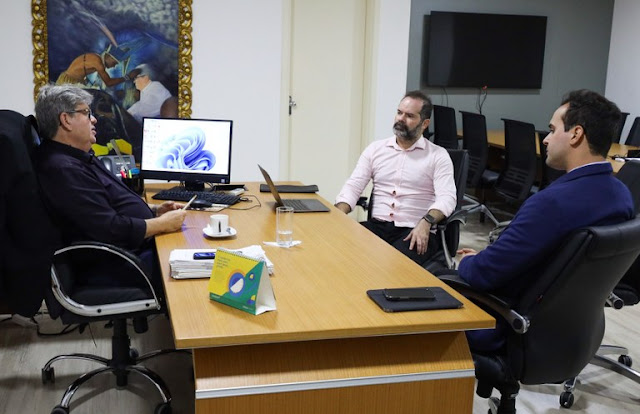 Em reunião com João, presidente do CLP destaca eficiência de políticas públicas e avanço da Paraíba no Ranking de Competitividade