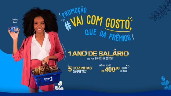 Promoção Vai com gosto que dá prêmios Gomes da Costa