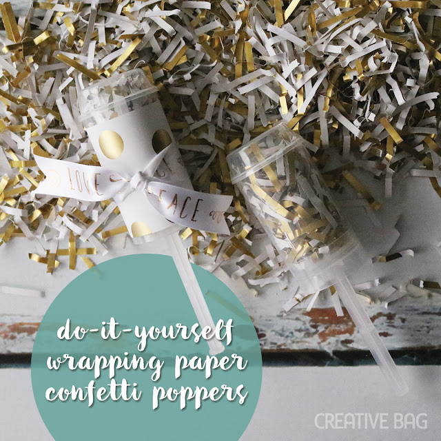 diy wrapping paper confetti poppers | Creative Bag