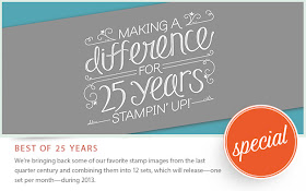 Making a Difference, 25 years, funstampin with margaret, Stampin' Up! Anniversary