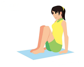 The coach sits and bends his knees for 6 minutes, and develops a small waist in 3 weeks!