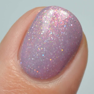 mauve shimmer nail polish