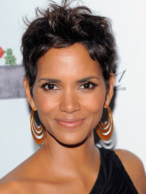 Halle Berry Gold Hoop Earrings