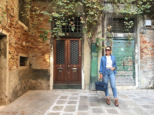 Venice, otk boots, canadian tuxedo, all denim outfit, total denim outfit, topshop jeans, best milano streetstyle, best toronto fashion blogger, best toronto streetstyle, best canadian fashion blogger, ysl sandals, chloegirl, travel italy, venice italy