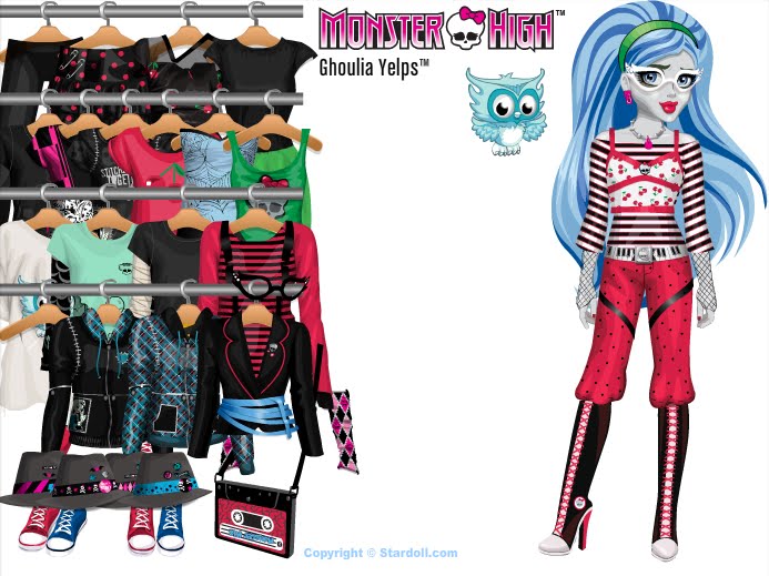 We've found a new doll from Monster High named Ghoulia Yelps