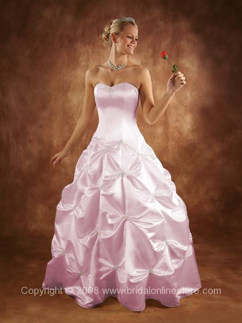 Big Pink Wedding Dress Designs For Girls