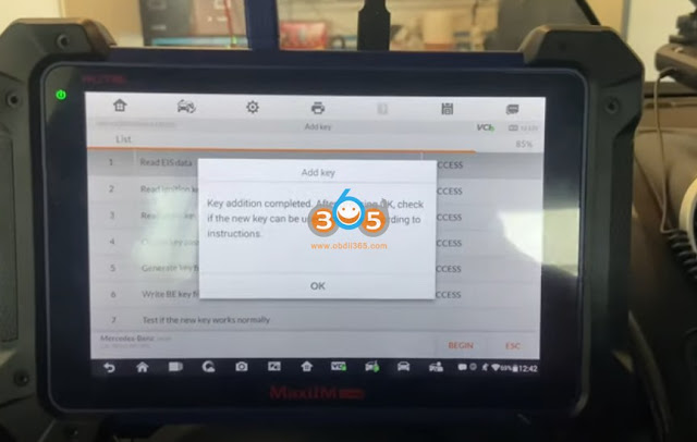 Program Benz 2010 ML350 W164 Key with Autel IM608 15