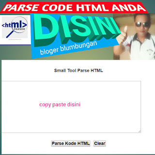 tool untuk parse code html gratis