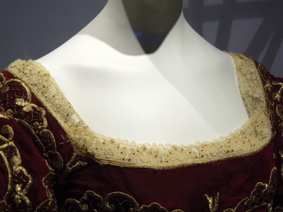 Snow White coronation gown detail
