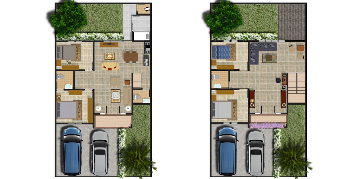  Denah  Rumah  Garasi  2 Mobil All Desain