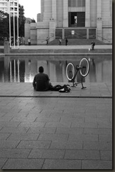 Street artist in Hyde Park