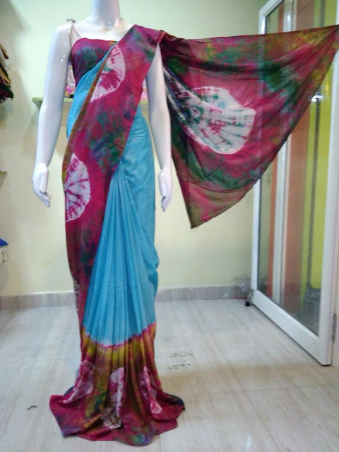 Ikkath Printed  Soft Silk Saree
