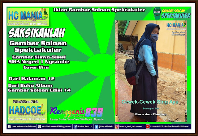 Iklan Gambar Soloan Spektakuler - Gambar Siswa-Siswi SMA Negeri 1 Ngrambe Cover Biru 12-14