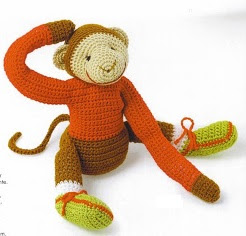 Singe au crochet