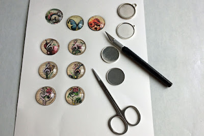 Cabochons, pendant trays and cutting tools