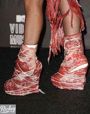 Lady Gaga Meat Dress Photos