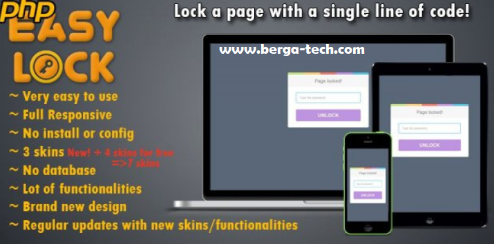 Source Code Project PHP  Easy Lock PHP  Script Password 