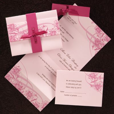 Pink  Orange Wedding Invitations on Addicted To High Heels Deux