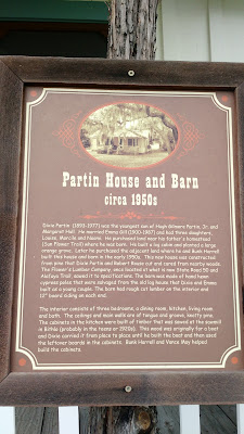 fort christmas historical park partin house plaque