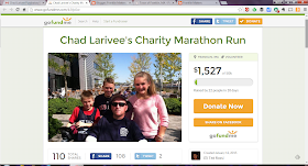 screen grab of Larivee Fund Raising page