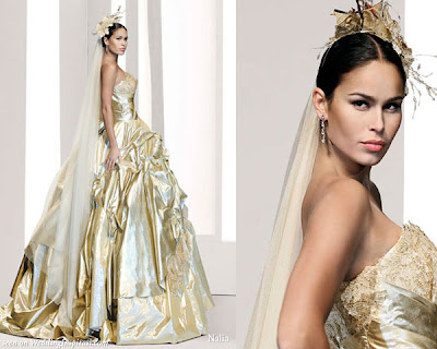 amazing gold wedding dresses