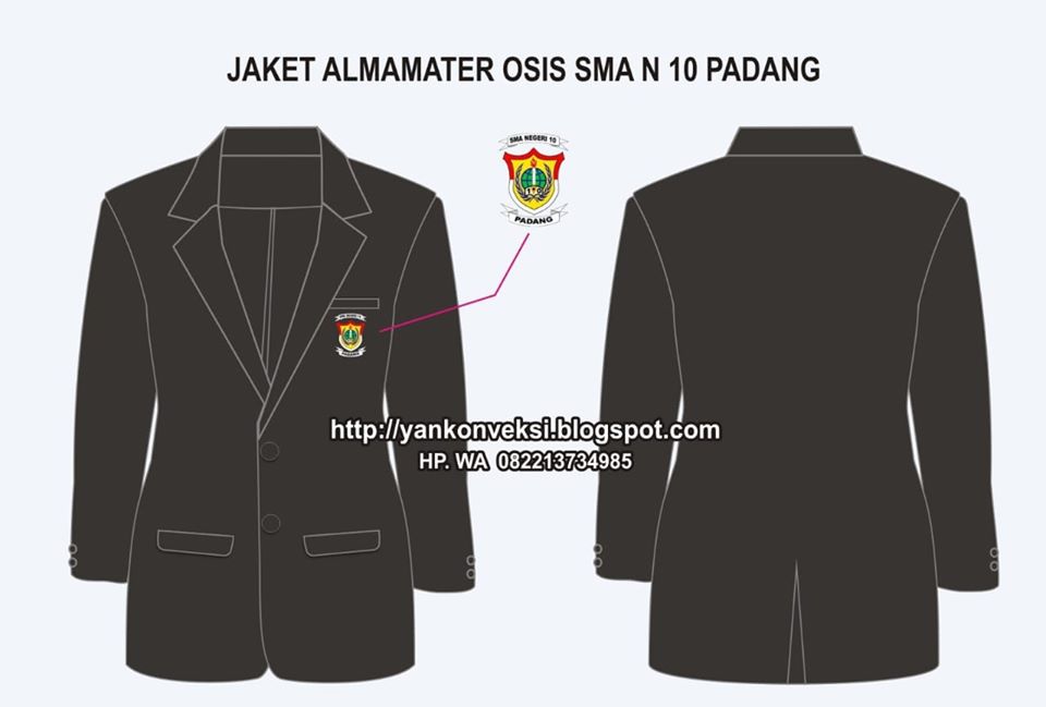 JAKET ALMAMATER OSIS SMAN 10 PADANG