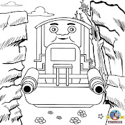 2 Try the best free online cartoon pictures of Thomas the train and friends . (pictures of thomas the train and friends colouring pages for kids printable clipart quarry thumper)