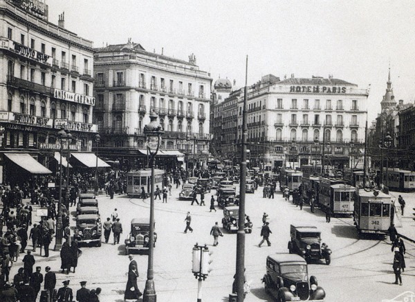 Fotografías antiguas de la Puerta del Sol de Madrid