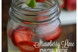 Strawberry Lime Infused Water Detox Drink