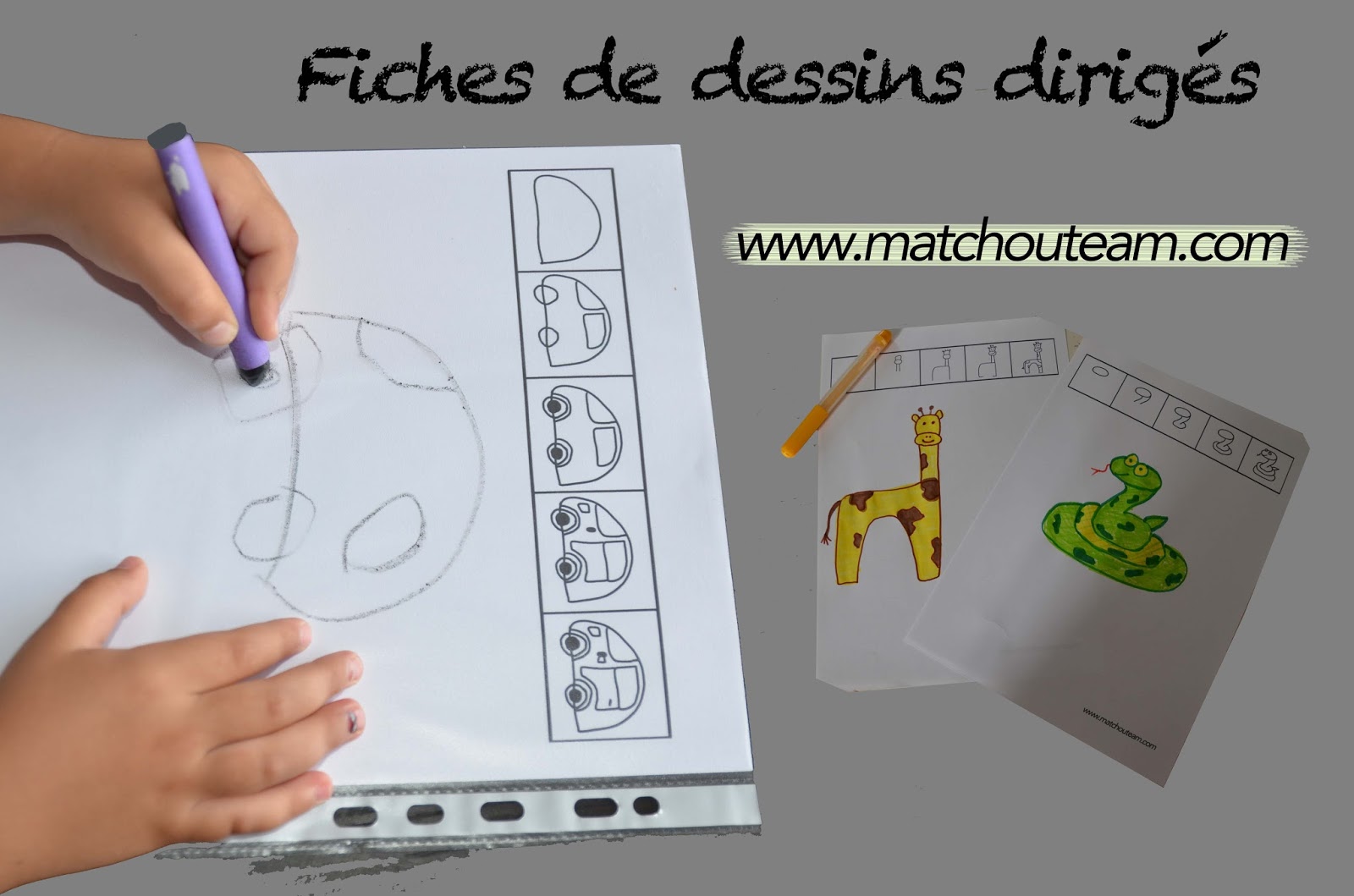 Ma Tchou Team Fiches De Dessins Dirigés