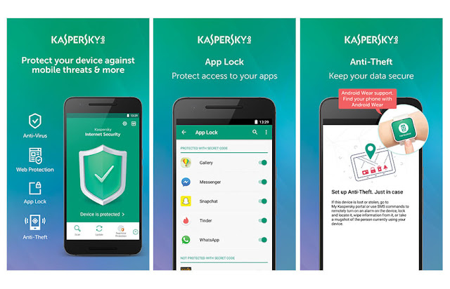 Step1 Kaspersky Internet Security locate the lost Android phone