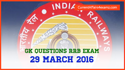 Railway Exam Questions March 2016