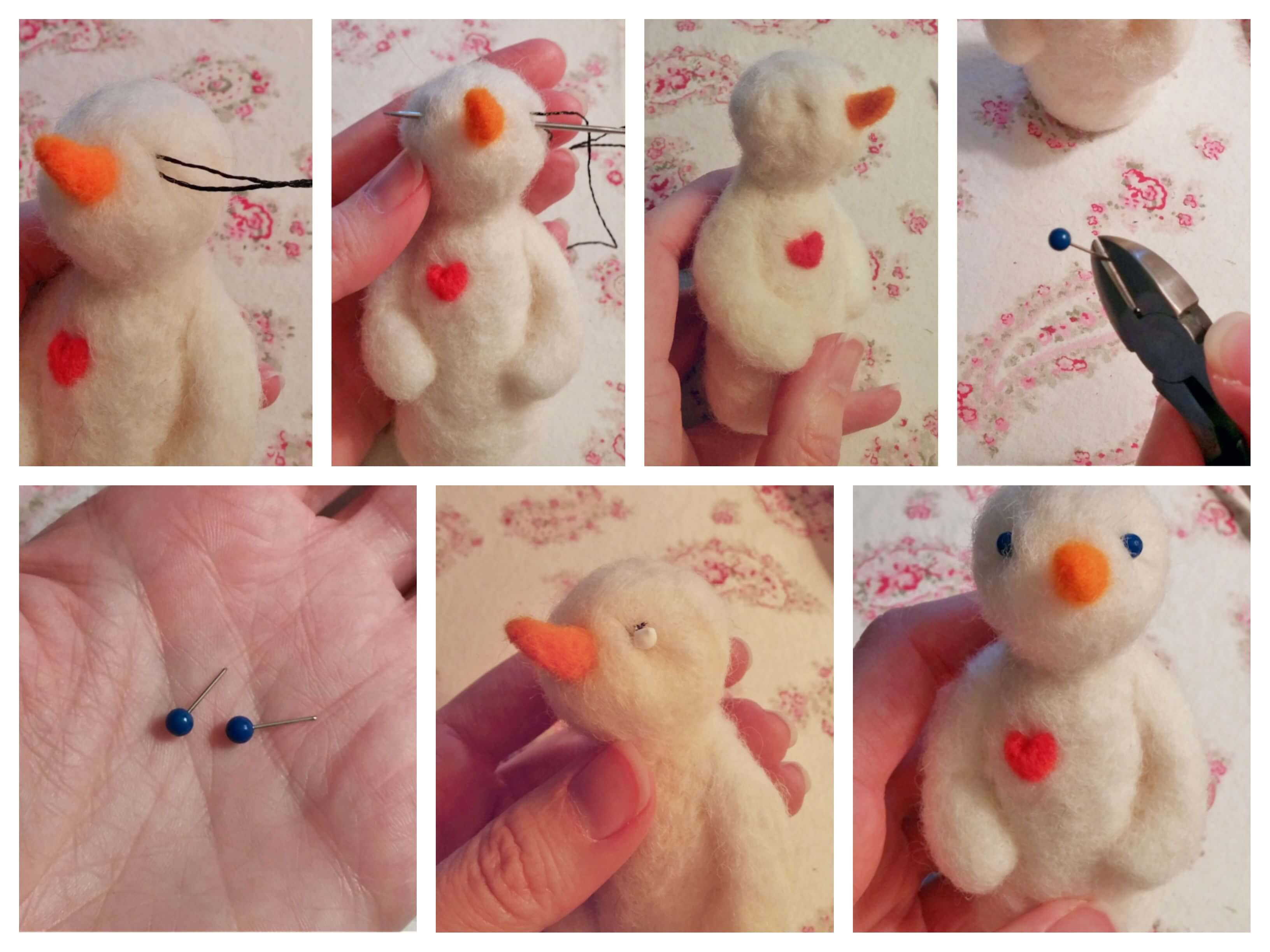 How to Make a Felted Snowman