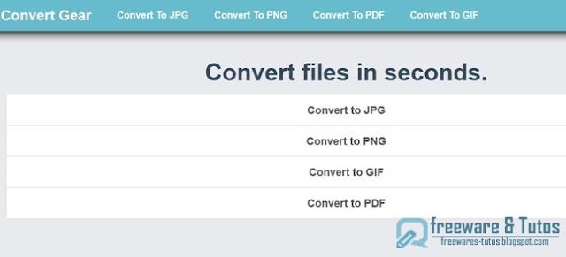 Convert Gear : un nouveau service en ligne de conversion de fichiers 