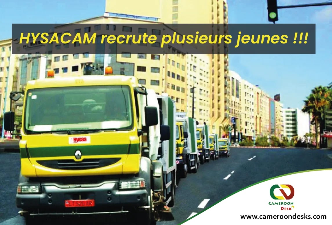 Avis de recrutement de plusieurs jeunes à Hysacam S.A