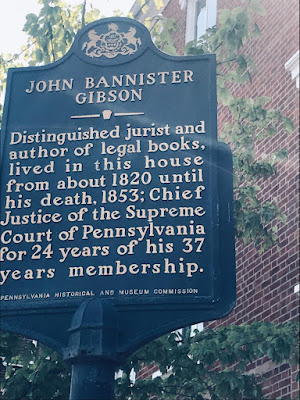 John Bannister Gibson Historical Marker in Carlisle, Pennsylvania