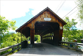 Puente Cubierto Squam River Bridge en Ashland, New Hampshire