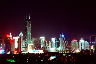 Photo image of modern Chinese metropolis in full bloom