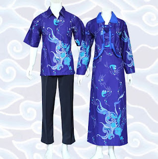 model baju batik couple anak muda modern