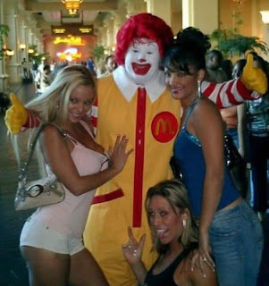 Banned images of Ronald McDonald